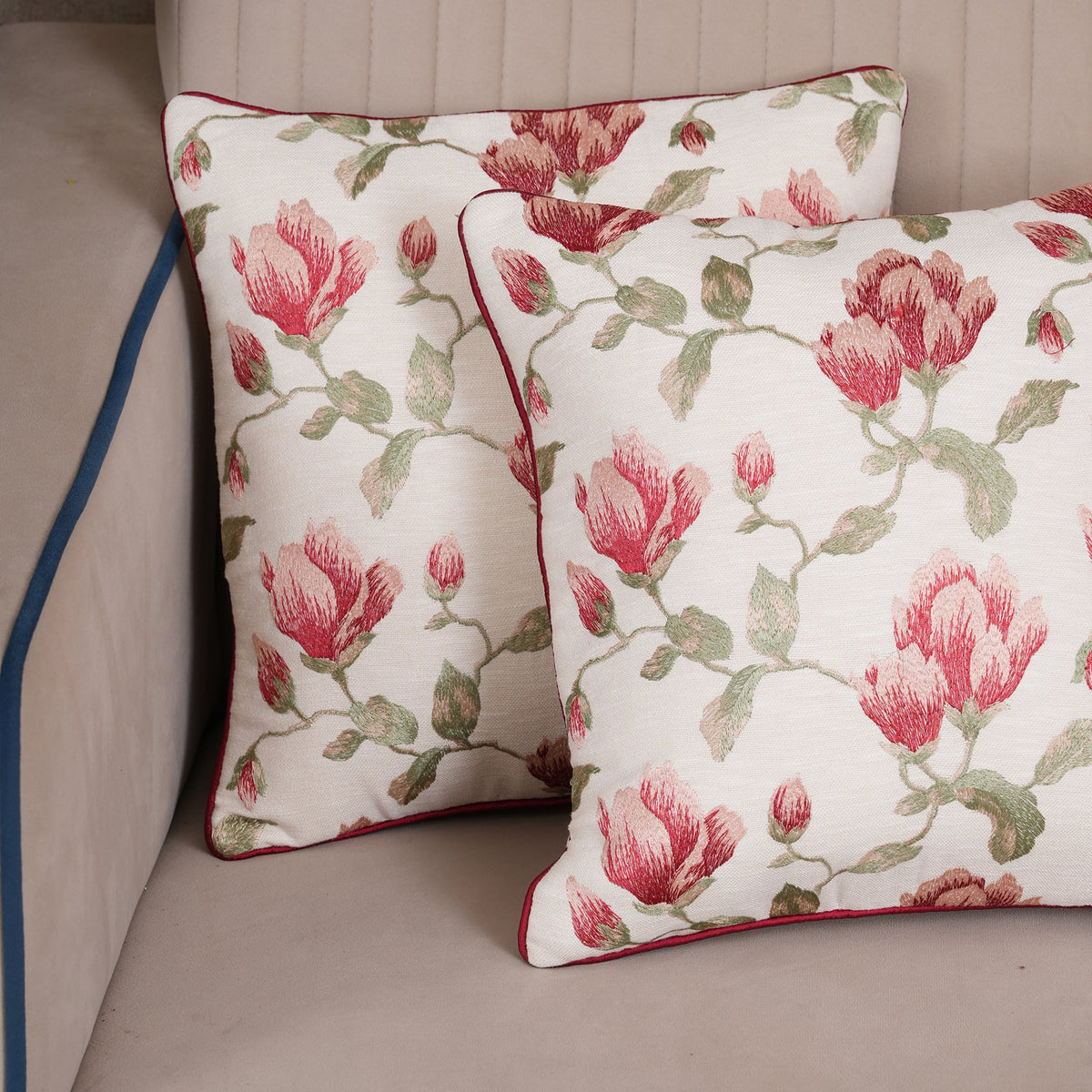 Vintage Botanical Vine Cushion Cover - Set of 2