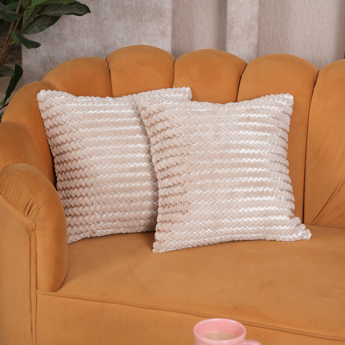 Popcorn Weave Cushion Cover - Set of 2