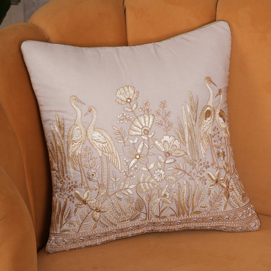 Flora & Feathers Cushion Cover