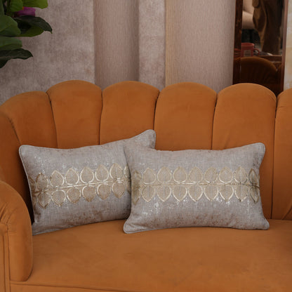 The Gilded Leaf Cushion Cover - Set of 2