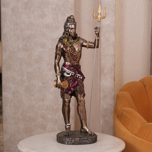 Divine 2 Feet Large Mahadev Sculpture with Trishul