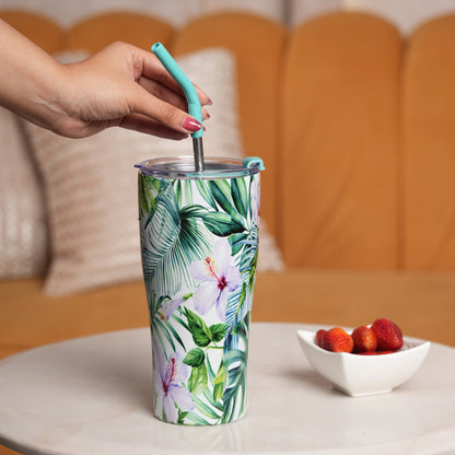 Tropical Hibiscus Insulated Tumbler