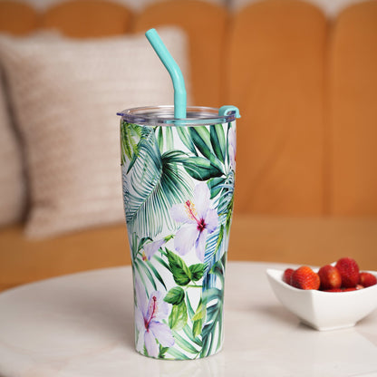 Tropical Hibiscus Insulated Tumbler