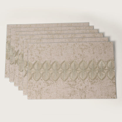 Metallic Leaf Table Mats