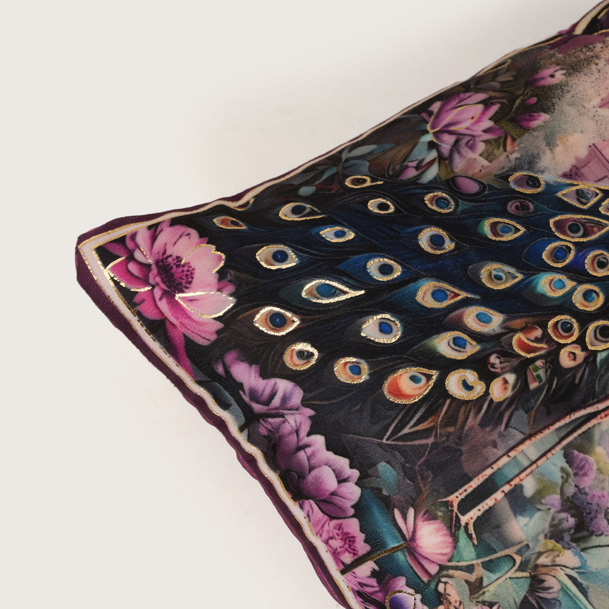 Regal Peacock Cushion Covers