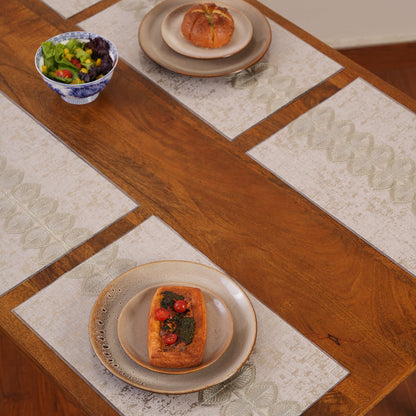 Metallic Leaf Table Mats