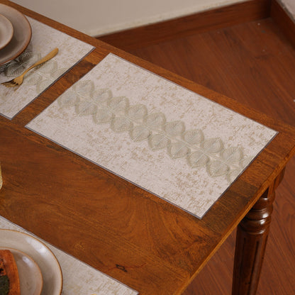 Metallic Leaf Table Mats