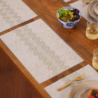 Metallic Leaf Table Mats