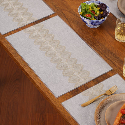Metallic Leaf Table Mats