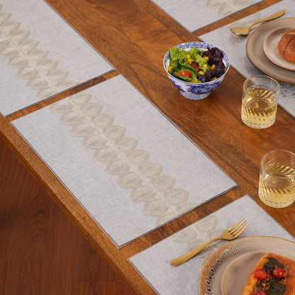 Metallic Leaf Table Mats