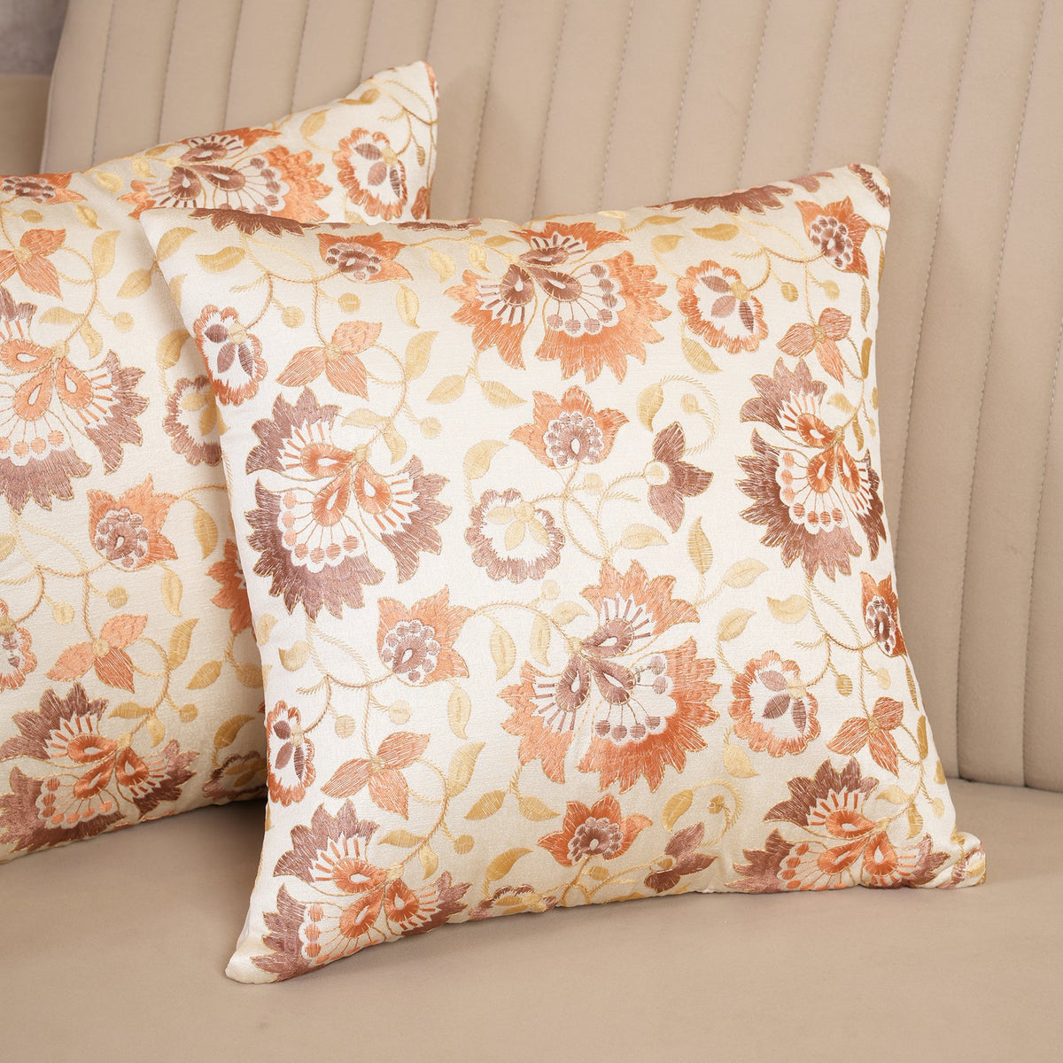 Ornate Floral Cushion Covers