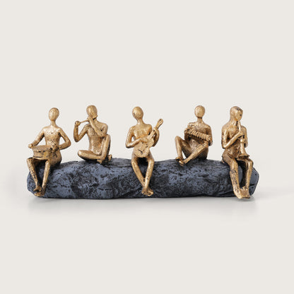 Abstract Miniature Musicians Showpiece