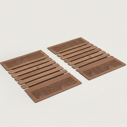 Ornate Medallion Slatted Placemat