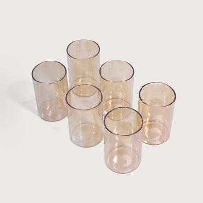 Jug and Glass with tray  Set of 8 Pcs - Golden
