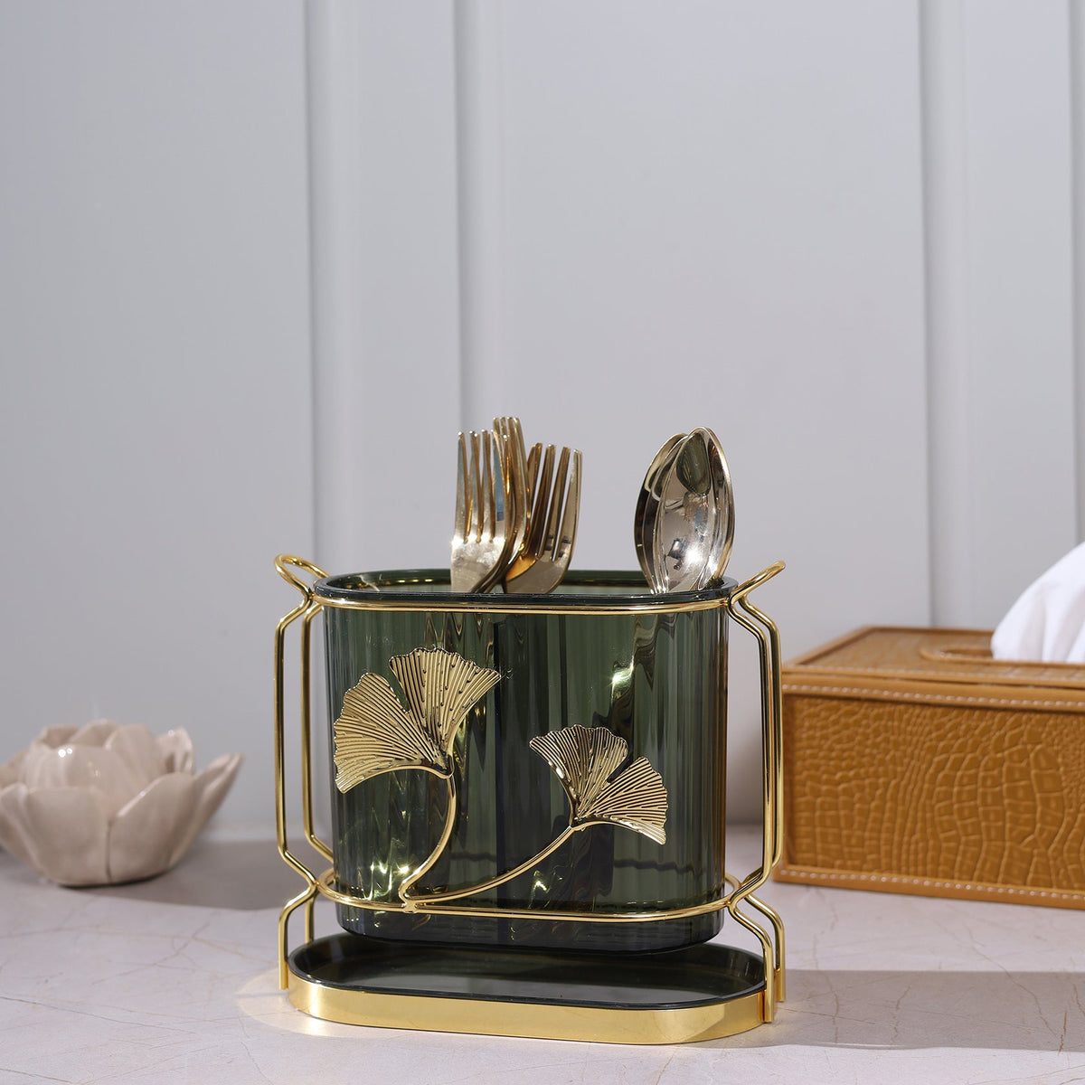 Gingko Leaves Cutlery Stand
