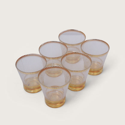 Lux Victoria Patterned Glasses Set of 6