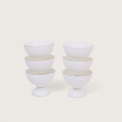 Dessert Bowl with Spoons Set of 6
