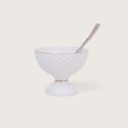 Dessert Bowl with Spoons Set of 6