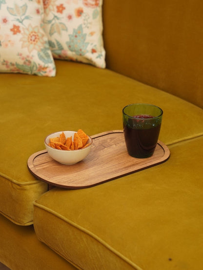 Contemporary Oval Sofa Tray