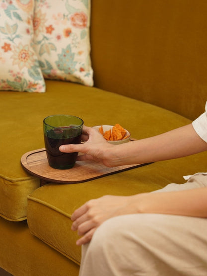 Contemporary Oval Sofa Tray
