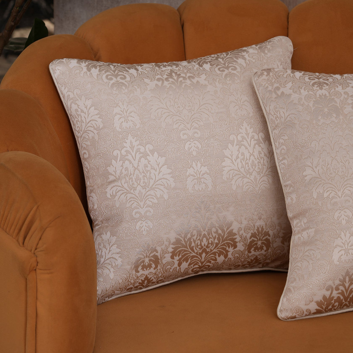 Damask Jacquard Cushion Cover 16 X 16 Inches