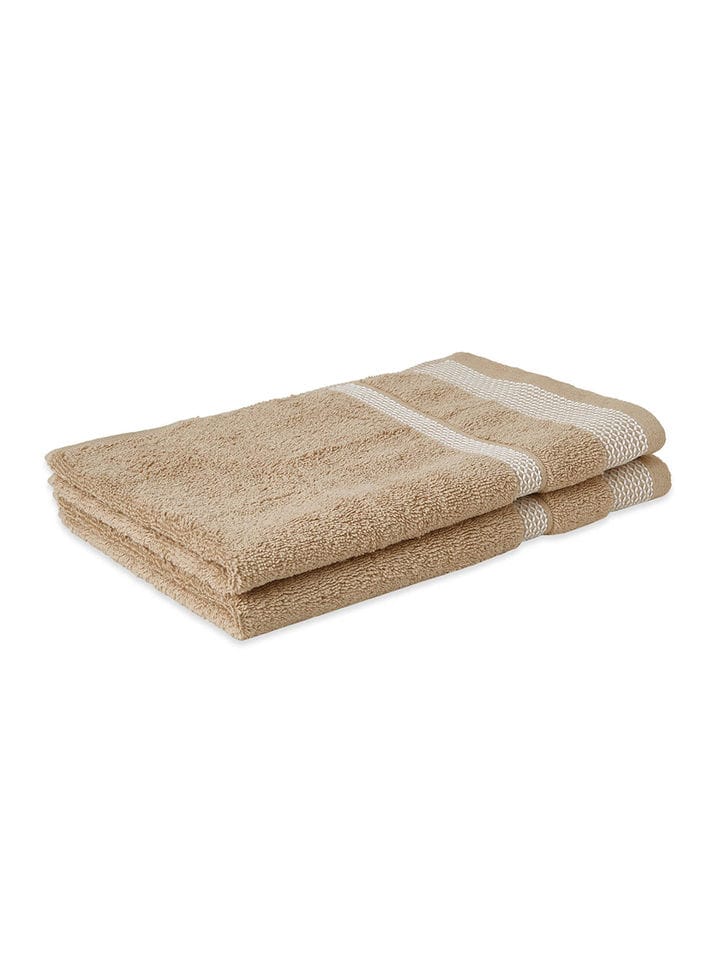HOME 360 Blooms Softer 100% Cotton Hand Towels 40X60 CM | Set of 2 | Washed Ultra Absorbency | Dries Quicker | Perfect for everyday use