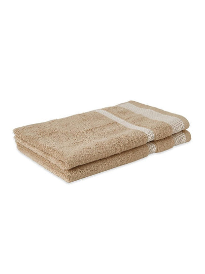 HOME 360 Blooms Softer 100% Cotton Hand Towels 40X60 CM | Set of 2 | Washed Ultra Absorbency | Dries Quicker | Perfect for everyday use