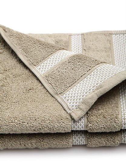 HOME 360 Blooms Softer 100% Cotton Hand Towels 40X60 CM | Set of 2 | Washed Ultra Absorbency | Dries Quicker | Perfect for everyday use