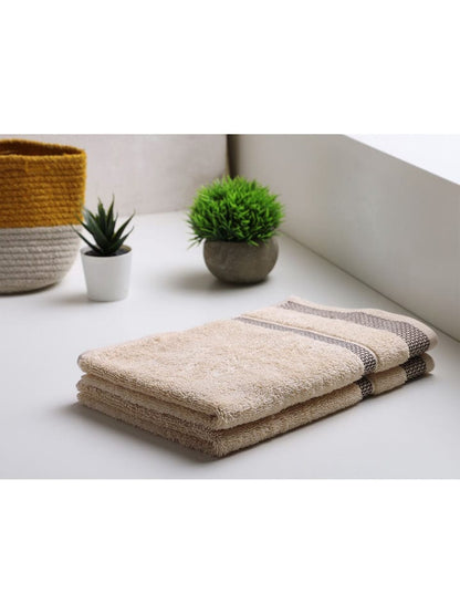 HOME 360 Blooms Softer 100% Cotton Hand Towels 40X60 CM | Set of 2 | Washed Ultra Absorbency | Dries Quicker | Perfect for everyday use