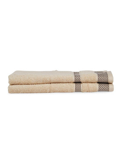 HOME 360 Blooms Softer 100% Cotton Hand Towels 40X60 CM | Set of 2 | Washed Ultra Absorbency | Dries Quicker | Perfect for everyday use