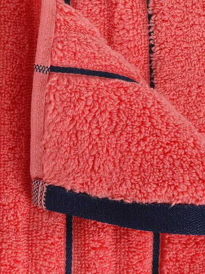 HOME 360 High Loft Ribbed 100% Cotton Hand Towels 40X60 CM | Set of 2 | Texture High Absorbency | Dries Quicker | Perfect for everyday use