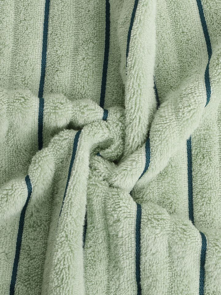 HOME 360 High Loft Ribbed 100% Cotton Hand Towels 40X60 CM | Set of 2 | Texture High Absorbency | Dries Quicker | Perfect for everyday use