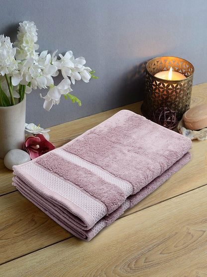 HOME 360 Blooms Softer 100% Cotton Hand Towels 40X60 CM | Set of 2 | Washed Ultra Absorbency | Dries Quicker | Perfect for everyday use