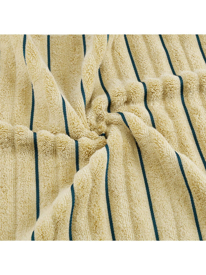 HOME 360 High Loft Ribbed 100% Cotton Hand Towels 40X60 CM | Set of 2 | Texture High Absorbency | Dries Quicker | Perfect for everyday use